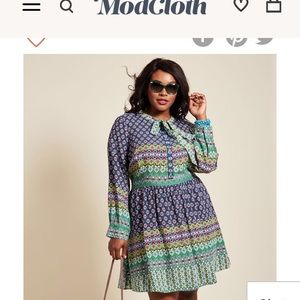 ModCloth geometric print dress